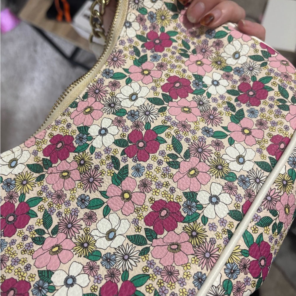 Mini Pink and Red Floral Print Bag